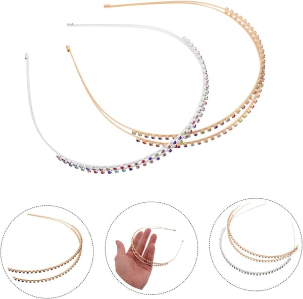 hårbånd tilbehør kvinne pannebånd pynte juvel bryllup rhinestone hodeplagg hårbånd