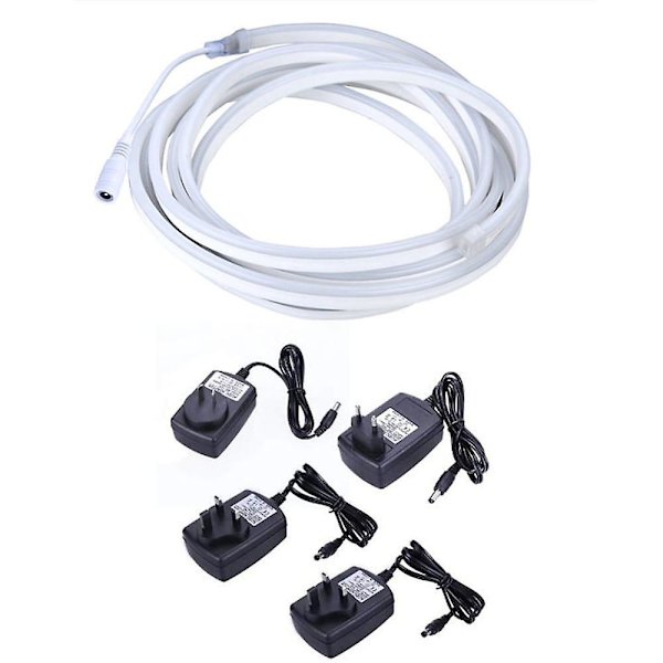 4m DC 12V Vattentät LED-remsa SMD 2835 Flexibel Neon