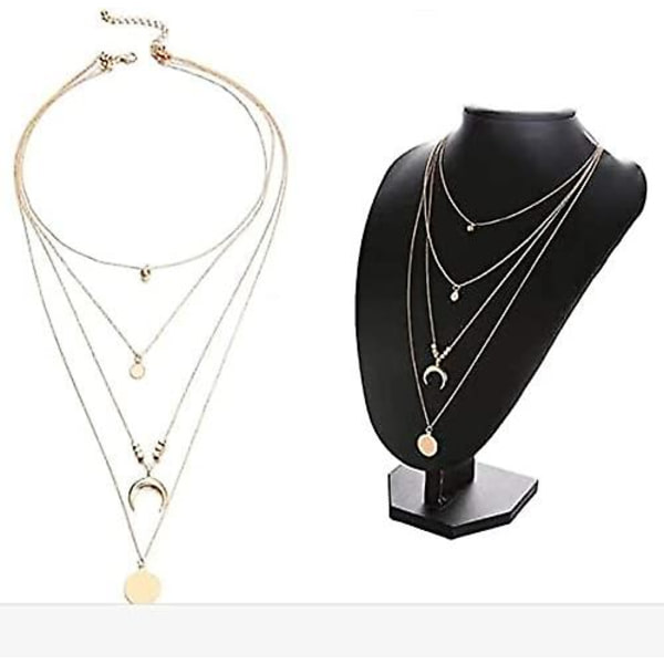 Boho-halsband för kvinnor med paljetter, lagerhalsband för kvinnor