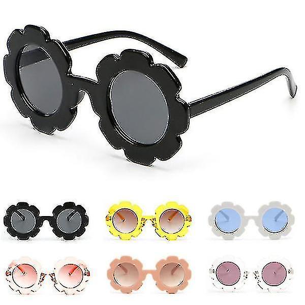 Children's Shade Sunglasses Sun Flower Round Kids Goggles