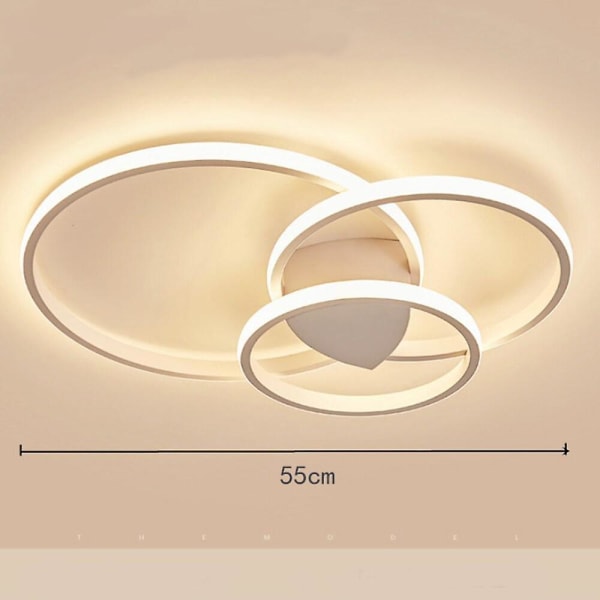 55cm Dæmpbar Loftlampe Led Metal Moderne Stil