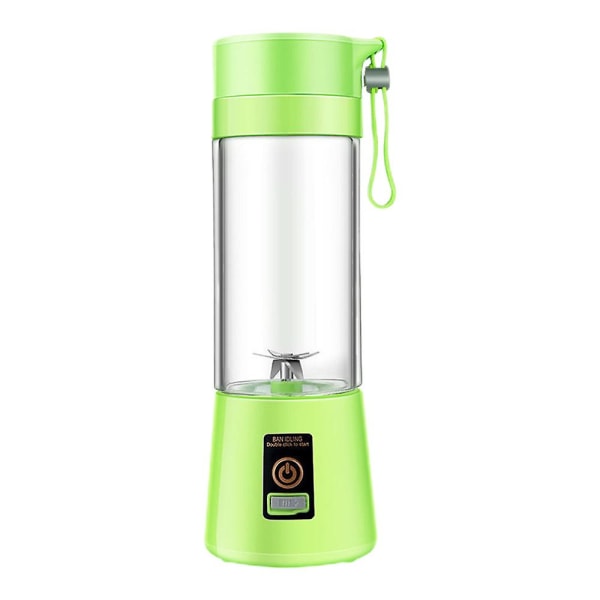 400ml Bärbar USB Elektrisk Fruktjuice Mixer Smoothie Maker Blender Skakare Flaska (Blå Sjö) light green