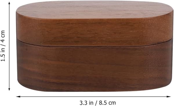 Gitarrplektrum Organizer Box Trä Robust Bärbar Hög Hållbarhet Kaffefärgad Förvaringslåda