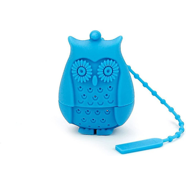 Uggla Teboll Infuser Silkon Tepåse Filter (blå+varmrosa)(2st)