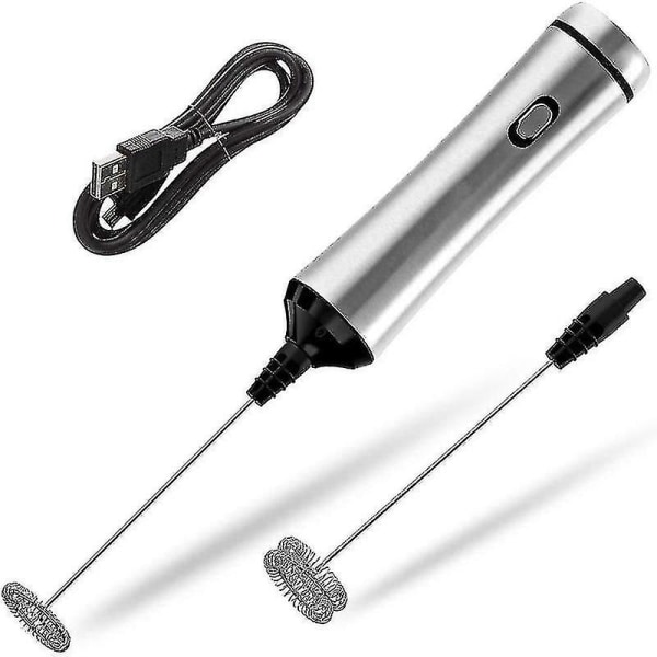 USB-ladbare dobbelfjærvisphode Elektrisk melkeskummer i rustfritt stål To hastigheter | Melkeskummere