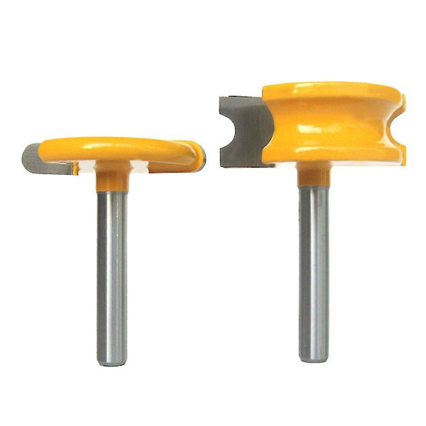 2-pack 1/4'' Skaft Kanotflöjt Pärlfräsar Set