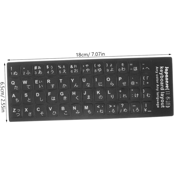 Skrivebordsklistremerker Tastaturklistremerker for datamaskin Japanske tastaturetiketter