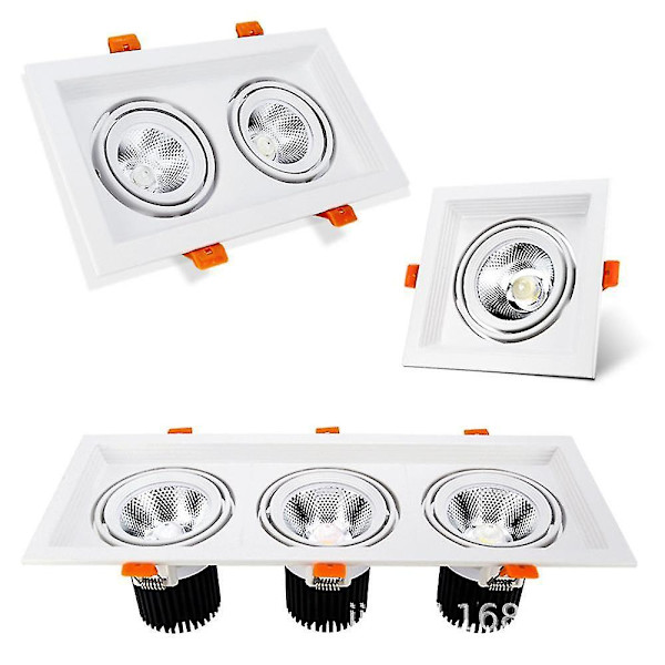 2 Pak LED Nedhængt Loftlampe Cob Downlight 5W