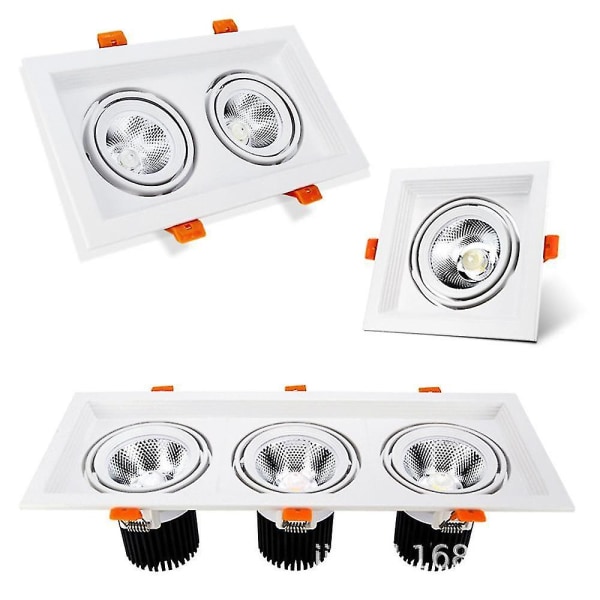 2-pakks LED Nedfelt Taklampe Cob Downlight 5W