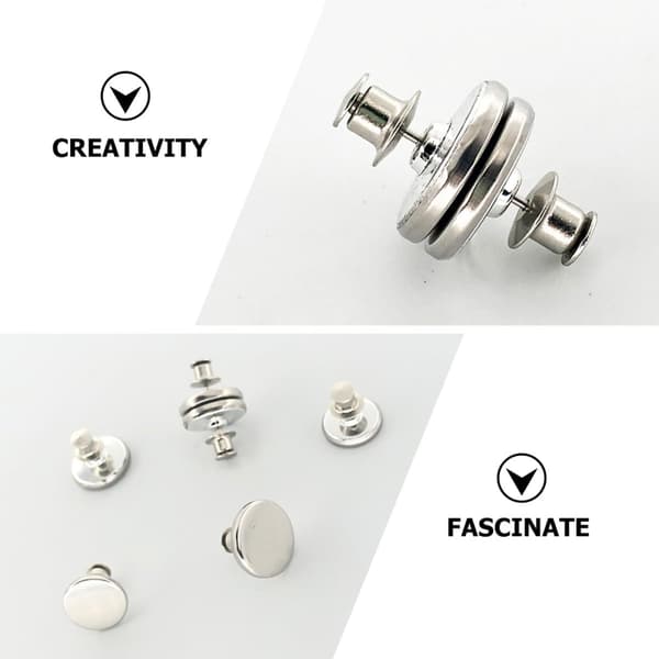 5 par magnetisk spenne gardinspenne draperidekor sølvlegering magnet avtakbar
