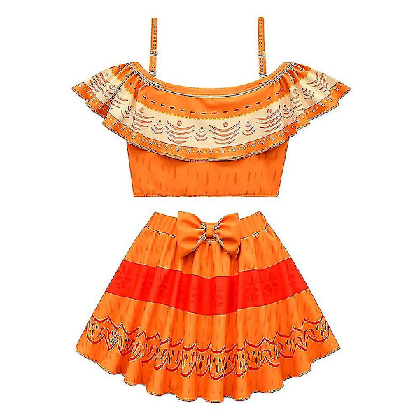 Barn Encanto Pepa Baddräkt Kostym Flickor Baddräkt Rynkad Outfit Badkläder 11-12 Years