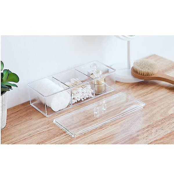 Transparent Kosmetikförvaringslåda Makeup Organizer Bomull