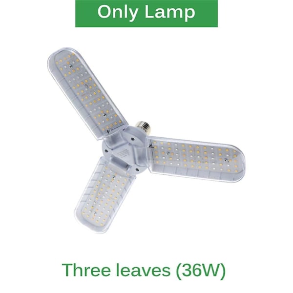 LED-kasvuvalo Täyspektrinen E27 Taittuva Kasvi Ac110v Phyto