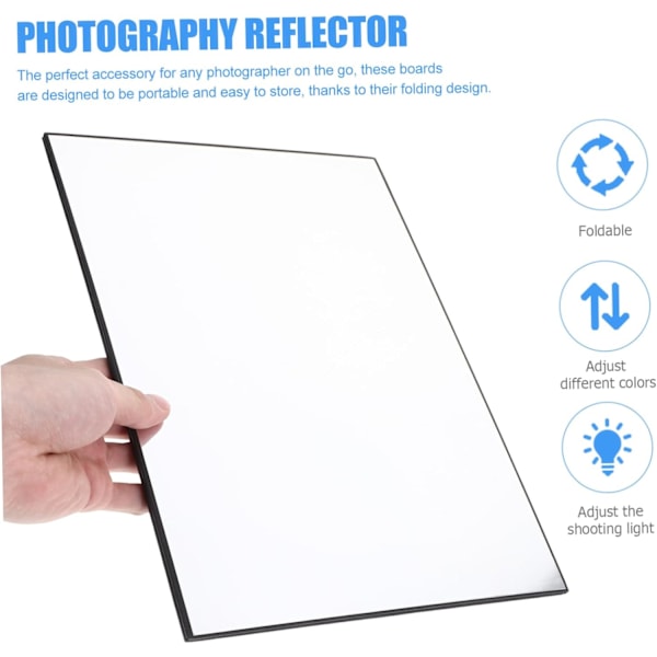 Fotografi Reflektor Ljusreflektor A3/a4 Kameratillbehör Fotoreflektor