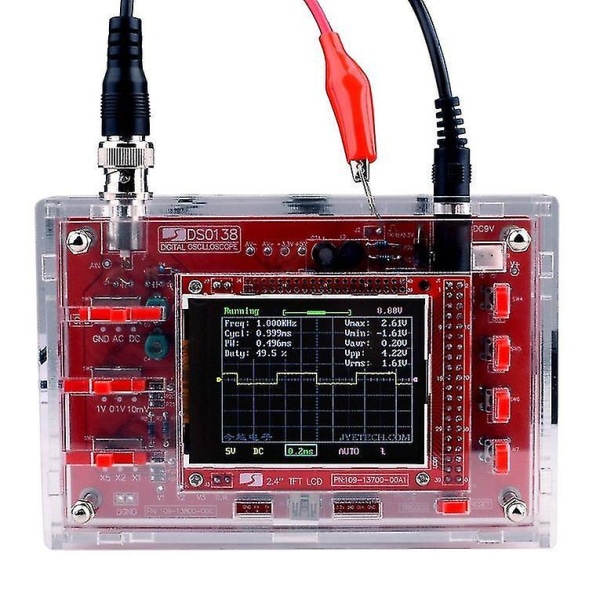 Dso138 2,4 Tums TFT Digital Oscilloskop Svetsat Kit-Fodral