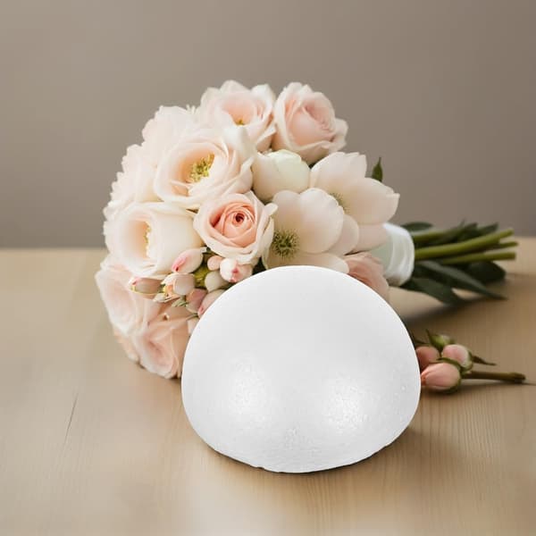 2 stk skumhalvkule bryllupshåndverk polystyren blomsterhalvkuler