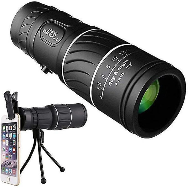 Teleskooppi 16x52 HD Monokulaari Bak4 Prisma Kaksoisfokusoptiikka Zoomaus