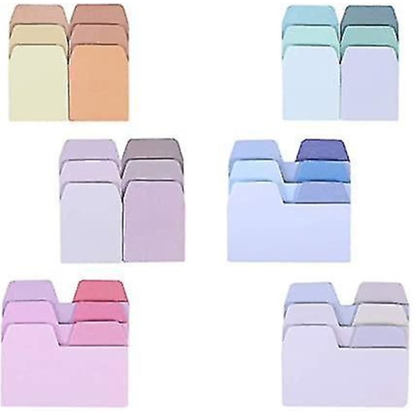 Sticky Notes 360 Ark Fargede Indeksfaner Sideoppmerker Notater