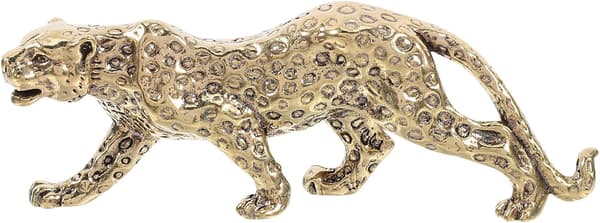 Mässingsleopardfigur Prydnad Brevpress Retro Unik Design Premium Mässingsmaterial