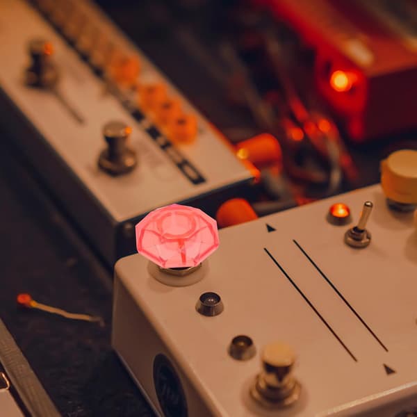 6st Gitarr Effektpedal Kapslar Plast Pedal Knapp Topper Enkel Elegant Design Enkel Installation