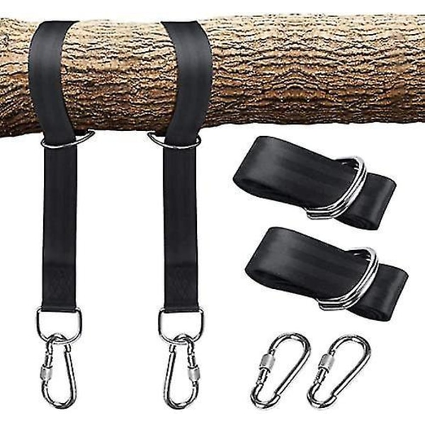 Swing Strap Outdoor Tree Hanging Straps Kit Buckle Carabiners