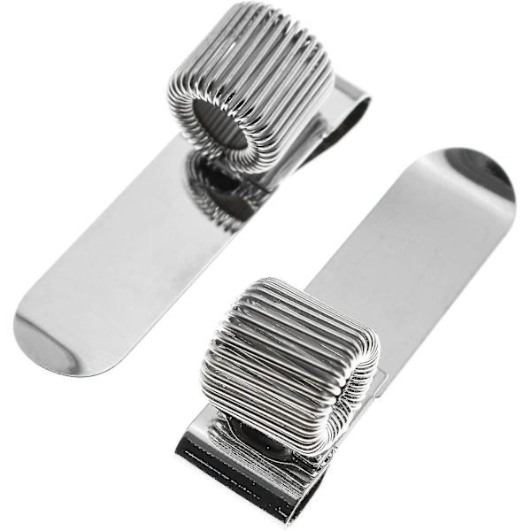 4 stk. Metal Penholder Clip Kontor Hjem Forbrugsvarer Tilbehør Multifunktionel Enkelt Hul Bærbar Fjeder Notesbog Pen Clips Passer Til De Fleste Kuglepenne Eller