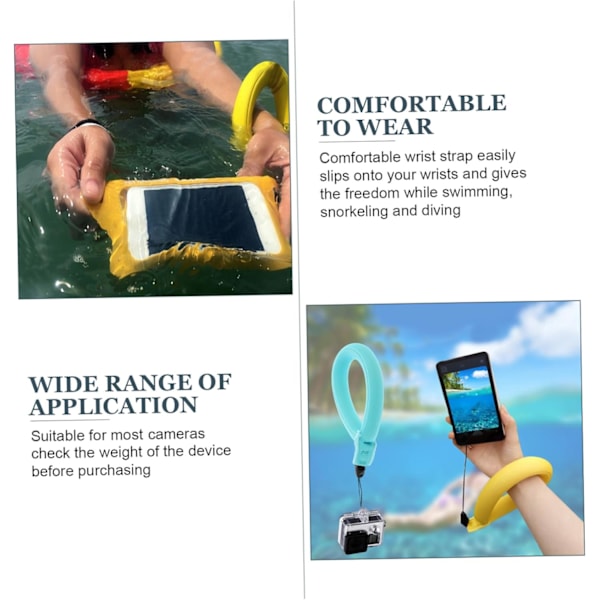 3 set Vattentätt Kamera Flytande Armband Flythjälp för Simning Snorkling Dykning 2st*3