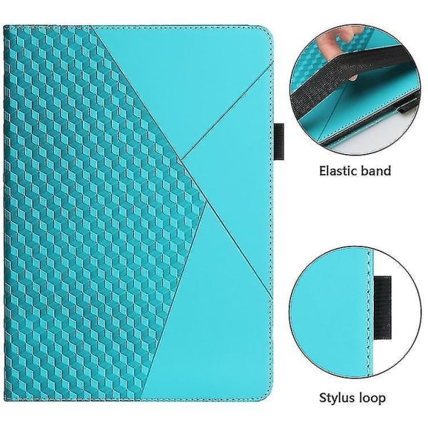 Galaxy Tab S6 Lite SM-P610 Rhombus-kuvioinen nahkainen kääntökansi