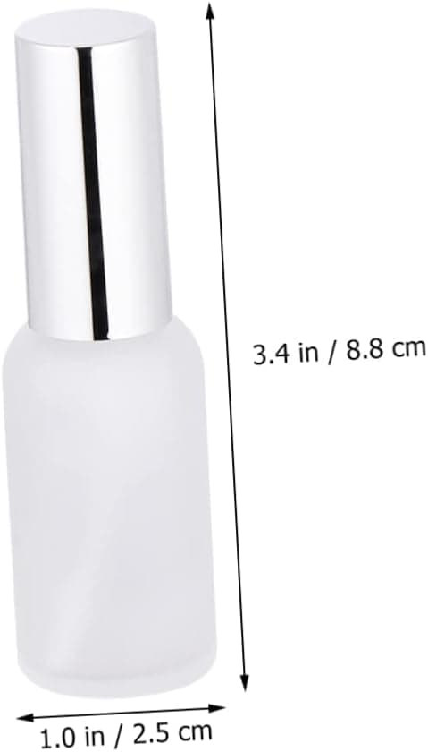 9st matta polerade glasflaskor pump för eterisk olja parfym underförpackning