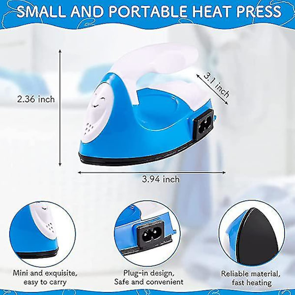 Mini Lämpöpuristimen Kone Sähköinen Silitysrauta Latausjalusta