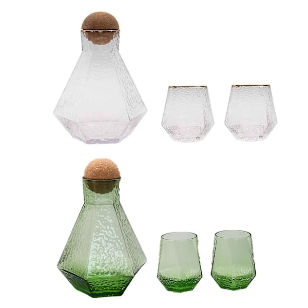 Vandkande med Glas til Spisestue og Soveværelse