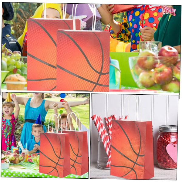 Basketboll Godisväskor för Lag Bulk Paket med Väskor Basketbolltryck Väska Festivalväska