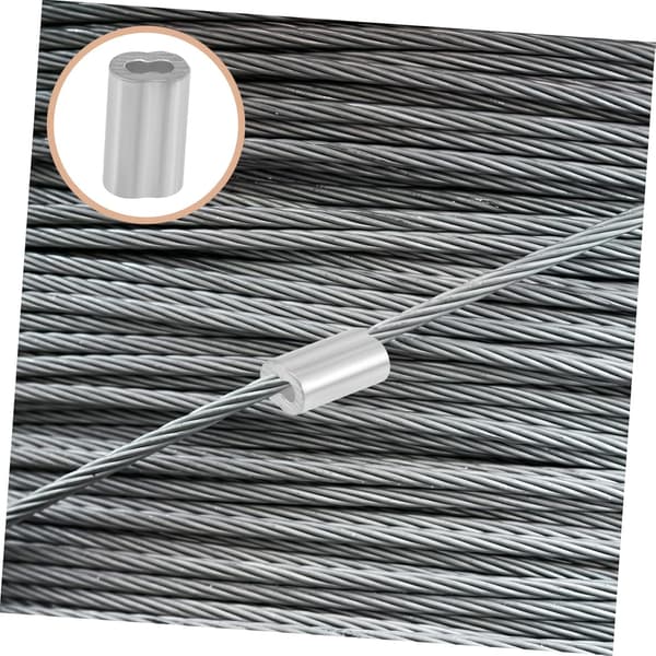 200 stk. aluminiumskrympeløkker for ståltau