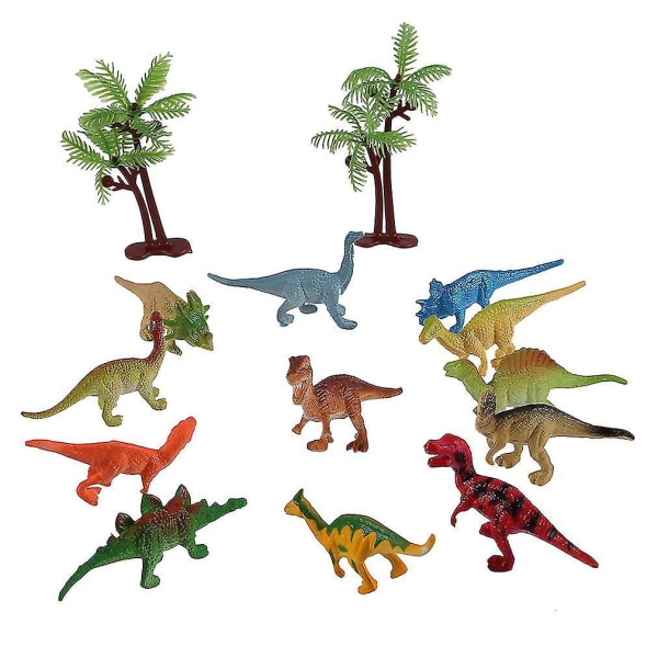 Lysende dinosaurmodellleketøy Lys-opp dyrefigur dinosaurleker for barn