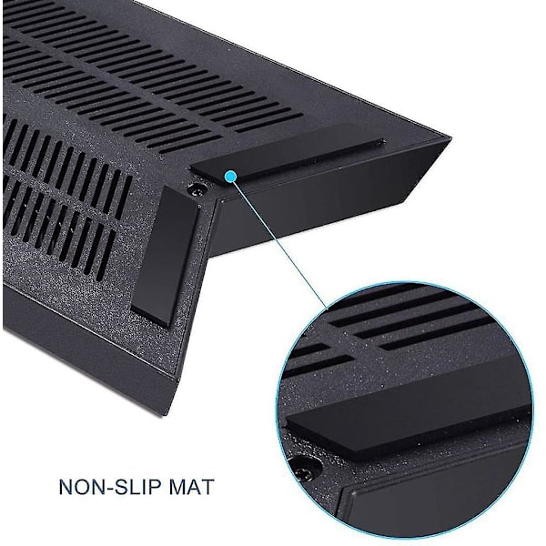 Fläktkylare, Vertikalt Stativ För Ps4, Fläkt Med 3 Usb-Hub Laddare, Svart