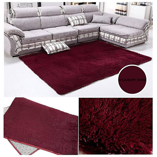 Fiber House Stue og Soverom Teppe Antislipp Fluffy Teppe
