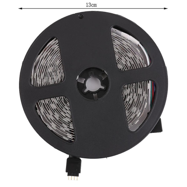 5m 5050smd RGB 300LED Lysstripe 44-knapps fjernkontroll 5A strøm