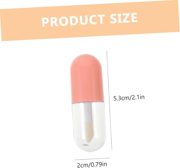 20 stk. tomme lipgloss-tuber med lokk, påfyllbare leppepomadebeholdere
