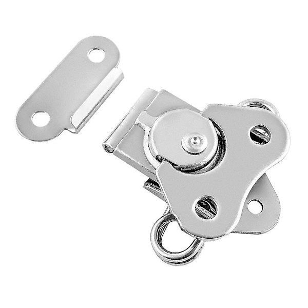 4-pak 304 Rustfrit Stål Twistlås Med Holder Og Fjeder Butterfly Zip Til Kasser