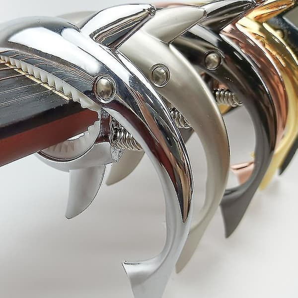 Gitarr Capo i Zinklegering Trägitarr Elektrisk Gitarr Ukulele Capo Musikinstrument 1st guld