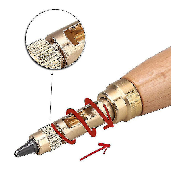 Autonahka-ruuviporauskone, 6 kärkeä, koot 1,5-4 mm, vaihdettavat rei'änporauskoneet ompeluun, nahka