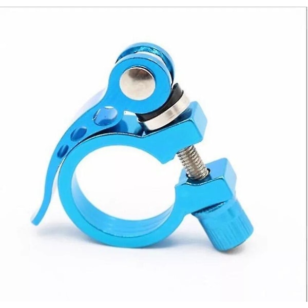 Cykel Sadelpind Klemme Aluminium Legering Sadelpind Klemmer Sort Cykel Sadel Hurtigudløsning Rørklemme Cykel 2 Stk Sort