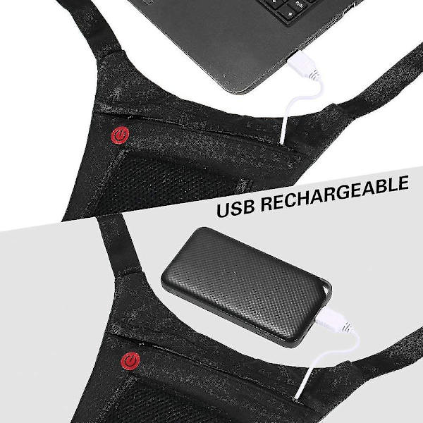 USB-heijastava liivi LED-ilmaisimella, kaukosäädin pyöräilyyn, juoksuun ja lenkkeilyyn