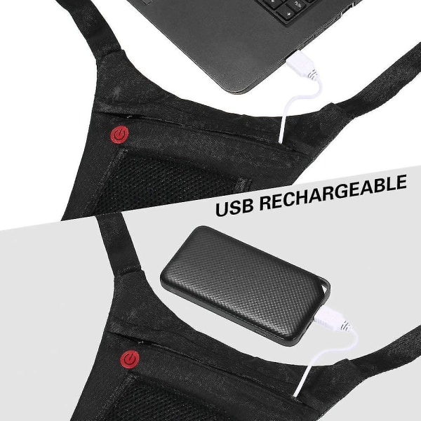 USB-refleksvest med LED-indikatorlys, fjernkontroll for sykling, løping og jogging