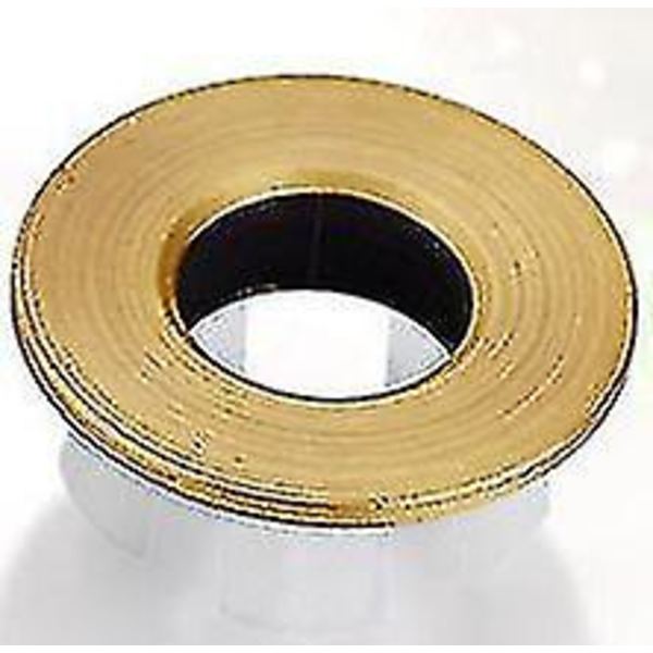 Köks- och badrumsvattenavloppsringsdekoration för handfat, badkarskortöverdrag (guld 3-pack)