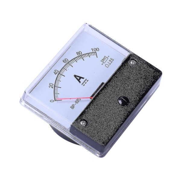 Dc 100a Analog Panel Strømteller Amperemeter Meter -670 Ty-yuhao