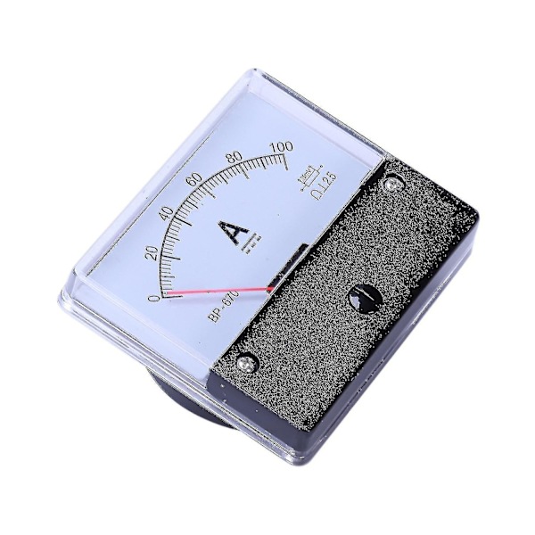 Dc 100a Analogt Panel Strøm Tæller Amperemeter Måler -670 Ty-yuhao