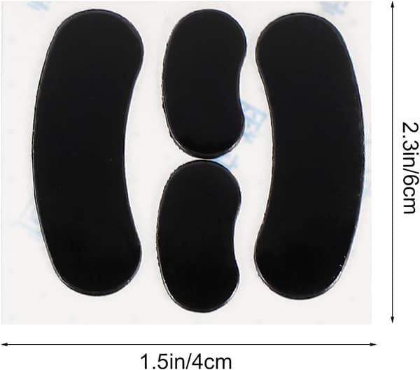 Datamusføtter Erstatning for Rival 300, 2 sett silikonfotputer som gir jevn glid