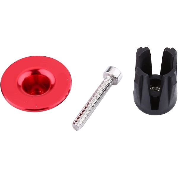 Sykkelstyre Stem Grip End Plugger Stang End Plugger Passer De Fleste Sykler Veisykler (Svart Rød) (2stk)