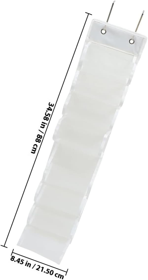 Multi-Layer Håndklæde Organizer Håndklæde Hængende Organizer Hvid 16-Lags Polyester Multifunktionel
